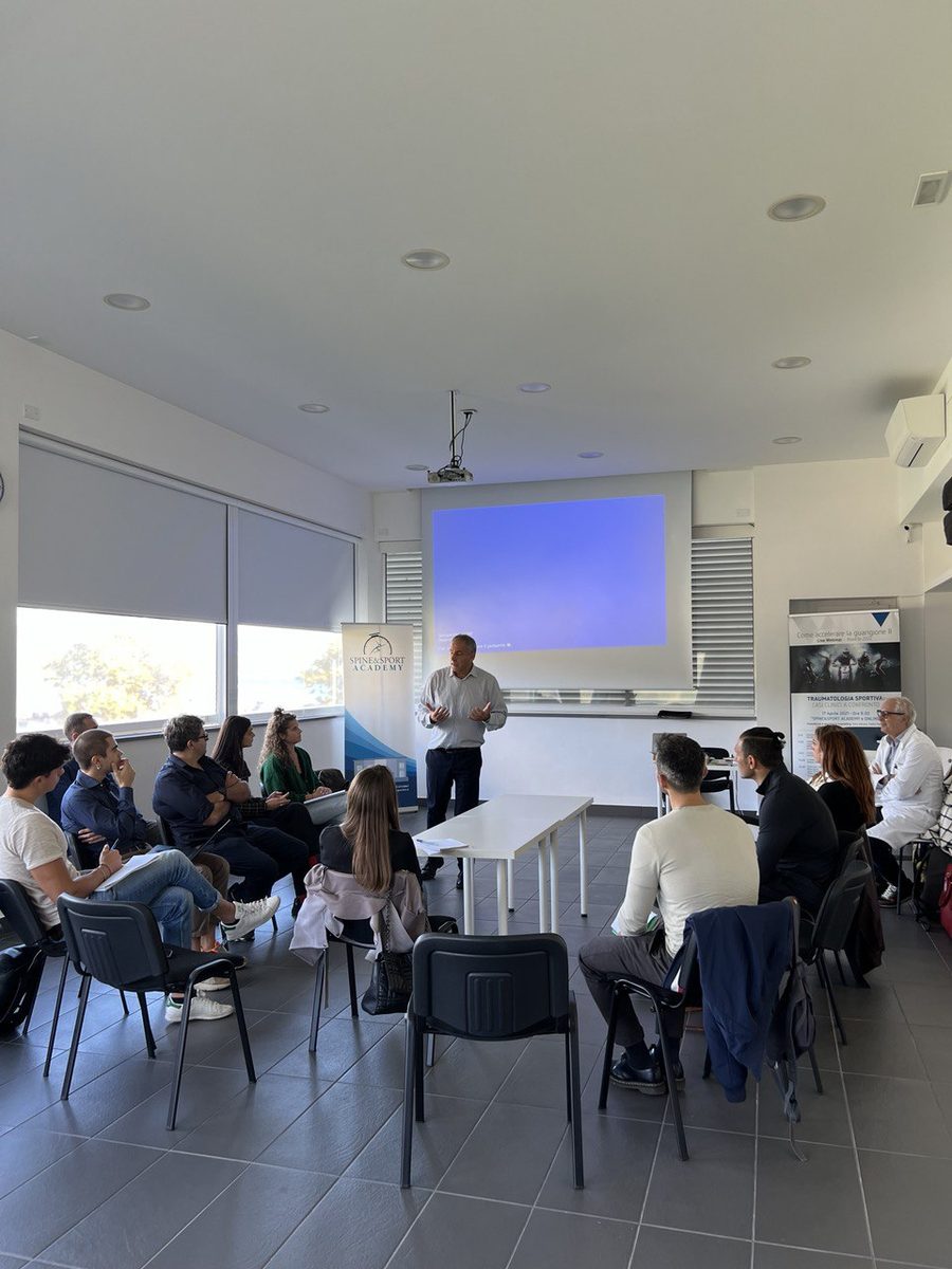Aula della Spine&Sport Academy durante un corso