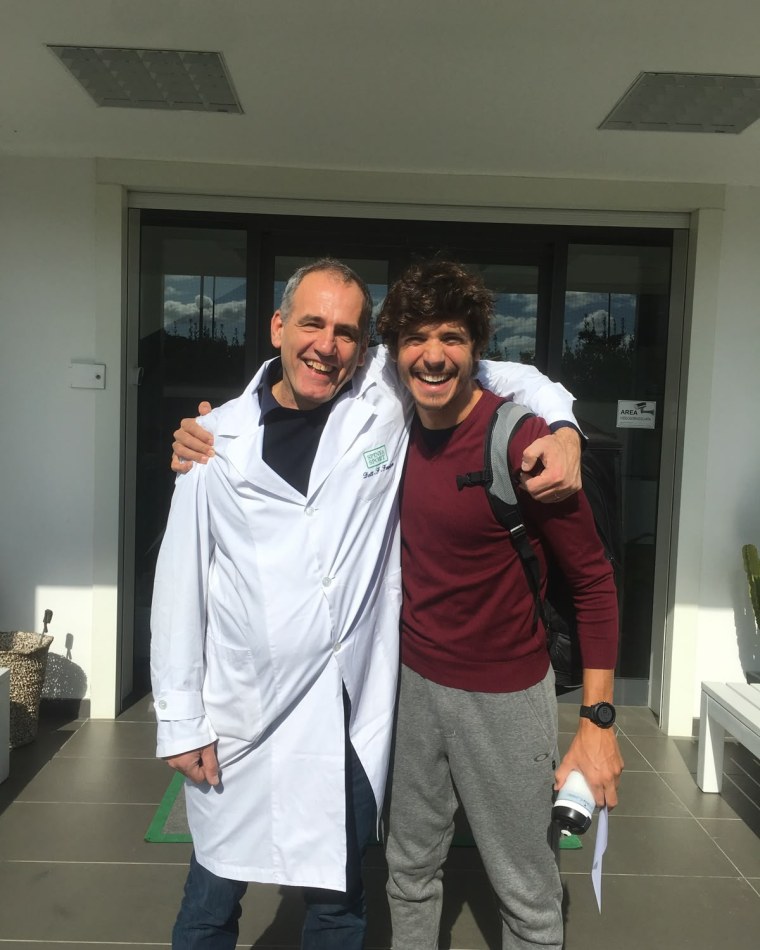 Alessandro Fabian con il Dott. Fanton