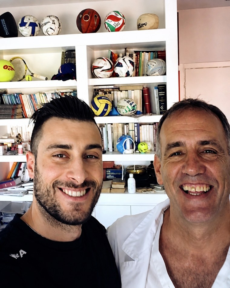 Matteo Paris con il Dott. Fanton