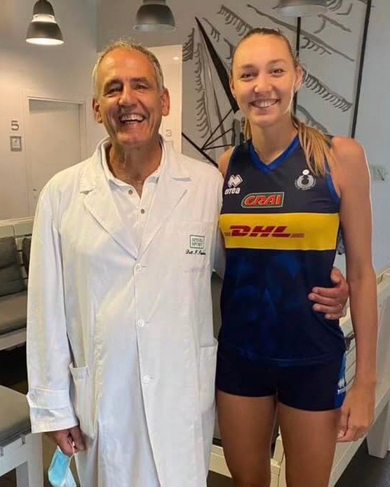 Elena Pietrini con il Dott. Fanton